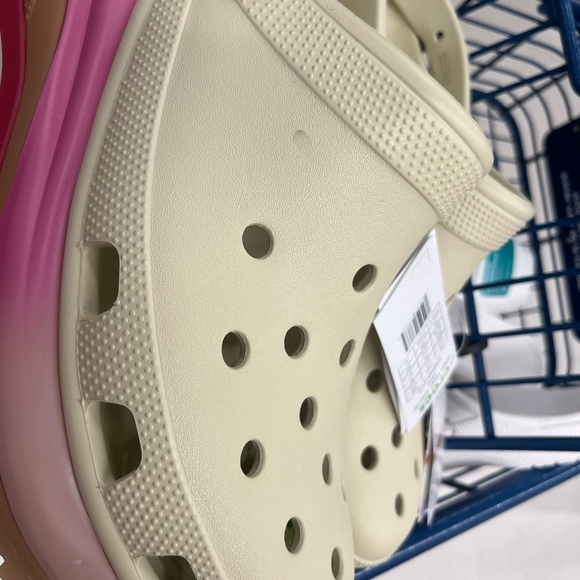 Crocs Classic White Slide Sandals - Picture 11 of 15